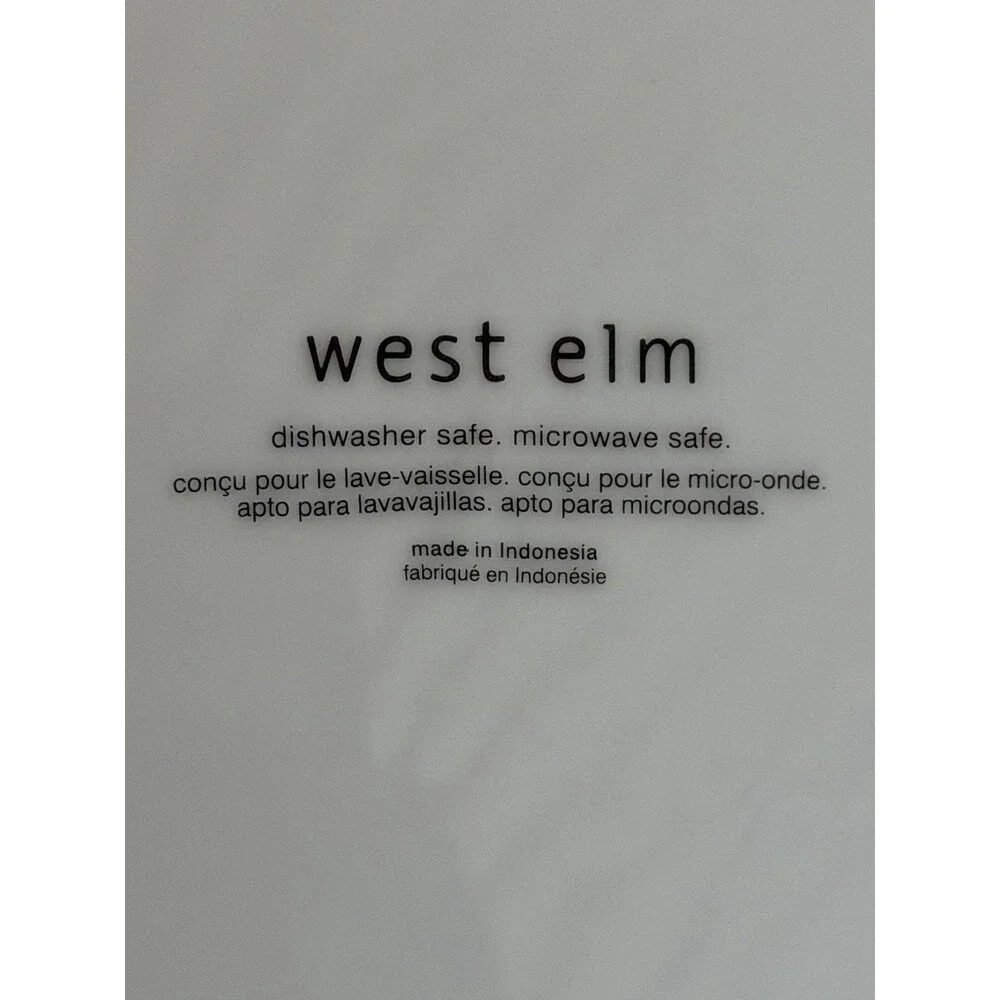 Set of 4 West Elm Salad Plate Set 8